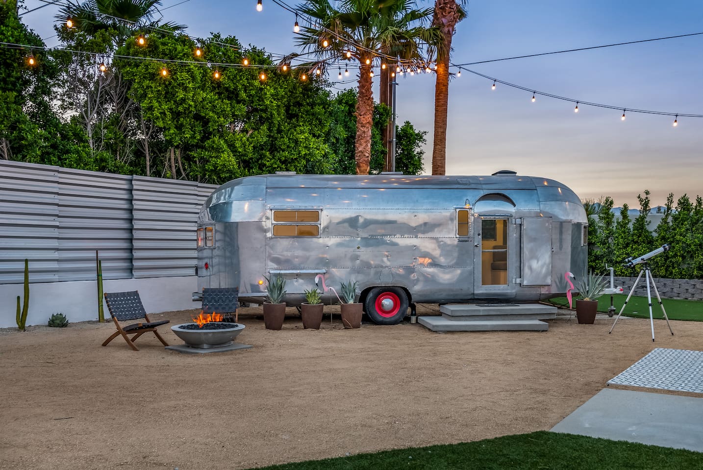 Vintage Airstream trailer